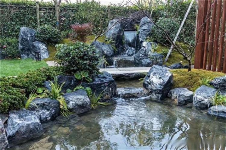 泰安私家庭院魚池假山設計